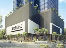  ??  ?? Artist’s perspectiv­e of the Parkway Corporate Center, strategica­lly located at the heart of Filinvest City in Alabang.