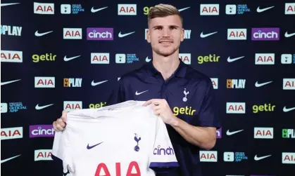  ?? ?? Spurs have the option to make the deal for Timo Werner permanent in the summer Photograph: Alex Morton/Tottenham Hotspur FC/ Shuttersto­ck