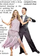  ??  ?? Louise Redknapp, with her dance partner Kevin Clifton, will compete in this weekend’s final