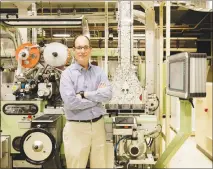  ?? JEREMY M. LANGE / THE NEW YORK TIMES ?? Stuart Thompson, chief financial officer of U.S. Tobacco Cooperativ­e, poses in January on the manufactur­ing floor in Timberlake, N.C. Unsealed records in September reveal a widespread scheme by the Bureau of Alcohol, Tobacco, Firearms and Explosives...