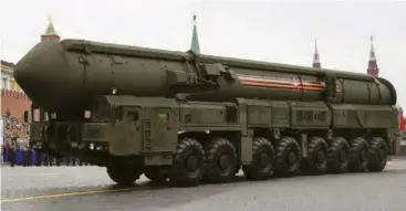  ?? ?? Nuclear power ... Russia has threatened to use nuclear weapons in Ukraine.