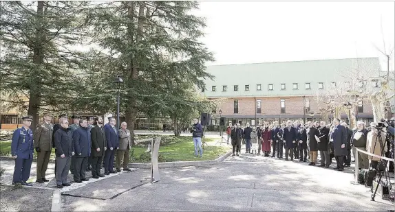  ?? ?? Acto de homenaje en la sede de la Junta en Valladolid durante el pasado 11 de marzo
RUBÉN CACHO/ICAL