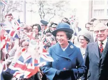  ??  ?? The Queen’s Silver Jubilee Tour of Scotland at Glasgow May 1977