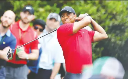  ?? DAVID CANNON/GETTY IMAGES ?? Tiger Woods said this week he hopes to qualify to play for the United States in the Olympic golf tournament in Tokyo.