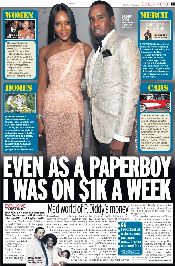 ??  ?? DIDDY DUMS Melvin, Janice and baby Sean
DADDY COOL With Naomi at his 50th birthday do