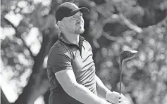  ?? RAYMOND CARLIN III/ USA TODAY SPORTS ?? Matt Wallace watches his shot from the ninth tee in the first round of The CJ Cup Byron Nelson. He had eight birdies.