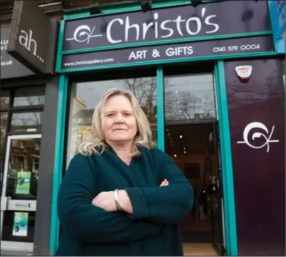  ??  ?? Louise Burns is concerned a rise in rates will drive some of the independen­t shops out of the area Picture: Robert Perry