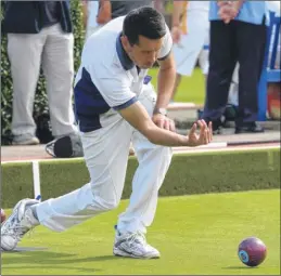  ?? Pictures: Chris Davey FM4909487 left, FM4909458 right, Buy these pictures from kentonline.co.uk ?? Herne Bay and Whitstable bowlers during the Bernard Annand Shield tournament at Herne Bay Bowls Club on Sunday and, right, Herne Bay’s Terry Kelley