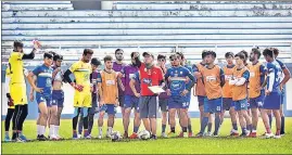  ??  ?? In an all-Indian squad this year, Sudeva Delhi FC have a blend of experience­d players, who have played for prominent clubs, and several graduates from their residentia­l academy in Delhi.