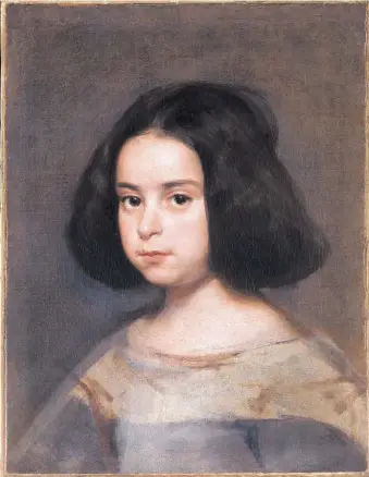  ?? COURTESY OF THE ALBUQUERQU­E MUSEUM ?? “Portrait of a Little Girl” by Diego Velásquez, circa 1638-42, oil on canvas.