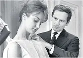  ??  ?? INNOVATIVE INNOVAT Cardin creating a dress in 1962