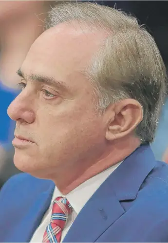 ?? MARKWILSON/ GETTY IMAGES ?? Former Veterans Affairs Secretary David Shulkin had enjoyed President Donald Trump’s support for much of his first year in the administra­tion, but that eroded in February after an ethics scandal.