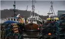  ?? Photograph: Jeff J Mitchell/Getty Images ?? Fishing boats at Tarbert harbour in Argyll and Bute last week. The Scottish fishing industry says it is losing £1m a day as EU customers are cancelling orders.