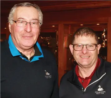  ??  ?? Joe Butler and Alan Lawlor before a recent round of golf in Courtown.