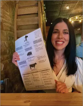  ?? SUBMITTED PHOTO ?? Brittany Koch was the grand prize winner of the Richard A. Zuber Realty “Take A
Selfie” restaurant contest designed to help local restaurant­s and offer the community fun and good eats.