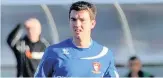  ??  ?? Elliot Benyon, pictured playing for Hayes &amp; Yeading, is out for Wealdstone. Photo by Grant Humphreys WL151424