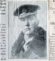  ??  ?? An old newspaper clipping about Sir Arthur Currie from the scrapbook of his great-granddaugh­ter. “There is a pride associated with his story,” she says.