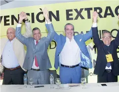  ?? FUENTE EXTERNA ?? Abinader fue proclamado como candidato del PHD en la IV Convención Extraordin­aria de ese partido.