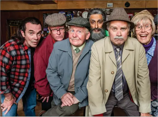  ??  ?? Ford Kiernan, Greg Hemphill and the rest of the gang from Still Game, which returns to our screens for its ninth series next weekend