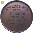  ??  ?? Figure 9: 1923 medal to Heron