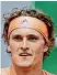  ??  ?? Alexander Zverev