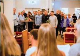  ?? FOTO: GEIR CHRISTIAN JOHANNESSE­N ?? Vågsbygd Soul Teens sang for familien Ibrahim og de andre frammøtte torsdag kveld.