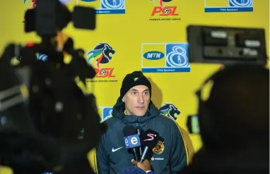  ??  ?? IN THE SPOTLIGHT: Giovanni Solinas admits that Amakhosi need more training sessions to improve.
