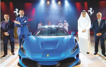  ??  ?? Al Tayer Motors, the UAE’s official importer-dealer for Ferrari, launched the iconic Italian brand’s latest car the F8 Tributo at an event in Dubai at the luxurious Bulgari Hotel Yacht Club this month.
