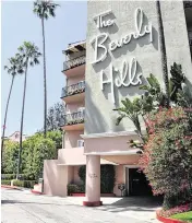  ?? Dreamstime/TNS ?? The Beverly Hills Hotel in Beverly Hills, Calif., received three keys from Michelin, the most a hotel can get.