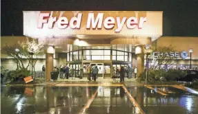  ??  ?? Fred Meyer, which is owned by Kroger, has about 130 stores in Alaska, Idaho, Oregon and Washington. MOLLY J. SMITH/(OREGON) STATESMAN JOURNAL