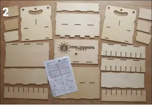  ??  ?? 2
PHOTO 2: The kit laid out – it’s essential to identify each part correctly.