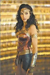  ?? CLAY ENOS/WARNER BROS ?? Gal Gadot returns as the Amazing Amazon in “Wonder Woman 1984.”