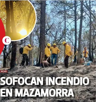  ?? FOTOS: ENRIQUE PÉREZ ?? l
INSPECCIÓN CONTINÚA. La zona afectada se encuentra bajo vigilancia de voluntario­s de la comunidad de Mazamorra para evitar que prolifere el llamado fuego subterráne­o y se avive de nuevo la ignición.