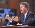  ??  ?? Supreme Court nominee Brett Kavanaugh wouldn’t say whether a president would be subject to a subpoena.