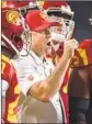  ?? Wally Skalij Los Angeles Times ?? COACH Clay Helton figures to be on the hot seat from the get-go when next season begins.