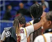  ?? ?? Deterville (3) and Kaitlyn Duhon won’t play together next year, but Deterville is hungry to return to state.