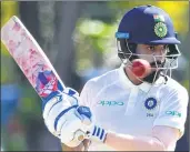  ??  ?? K L Rahul during first day’s play