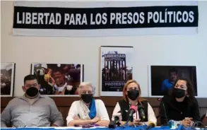  ?? AFP ?? De izquierda a derecha: José Uriel Zeledón, Ana Quirós, Alexa Zamora y Claudia Tenorio, en San José.