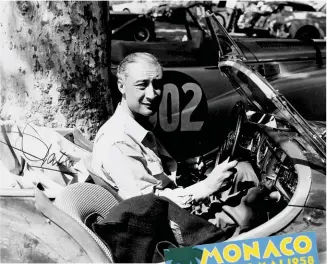  ??  ?? Clockwise from above: Gatso inventor and rally driver Maurice Gatsonides, go-karts, gauges, and a Grand Prix (which sounds best if not translated)