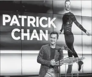  ?? CP PHOTO ?? Canadian figure skater Patrick Chan announces his retirement Monday in Toronto.