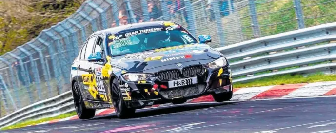  ?? ?? Wayne Moore will be driving this BMW F30 at Nurburgrin­g at the end of the month.