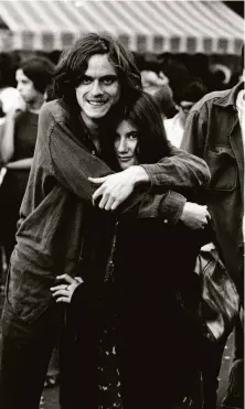  ?? Stephen Shames 1969 ?? Tony Ryan and Wendy, a girlfriend, in 1969 on Berkeley’s Telegraph Avenue, where he was a regular for decades.