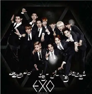  ??  ?? Kumpulan EXO