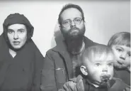  ?? AP-TALIBAN MEDIA VIA AP / THE CANADIAN PRESS FILES ?? Caitlan Coleman, Joshua Boyle and their children in a video released in December 2016. Coleman returned home to the U.S. on Monday, according to a report.