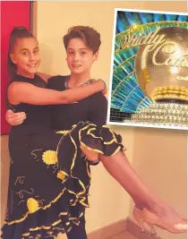  ??  ?? Lift-off Hannah McMahon and dance partner Ryan McBride hope to wow the Strictly Kids judges
