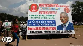  ??  ?? Republic of Congo's incumbent president looks set to be re-elected on Sunday