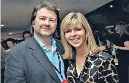  ?? ?? Derek Draper and his wife, the TV presenter Kate Garraway, who nursed him through Covid