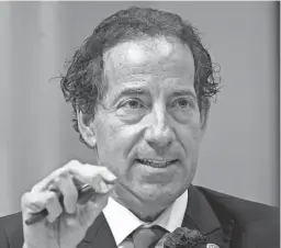  ?? JACQUELYN MARTIN/AP FILE ?? Rep. Jamie Raskin, D-Md., speaks at an Oct. 13 hearing of the House select committee investigat­ing the Jan. 6 attack on the U.S. Capitol. “We obviously want to complete the story for the American people,” Raskin said of the panel’s work.