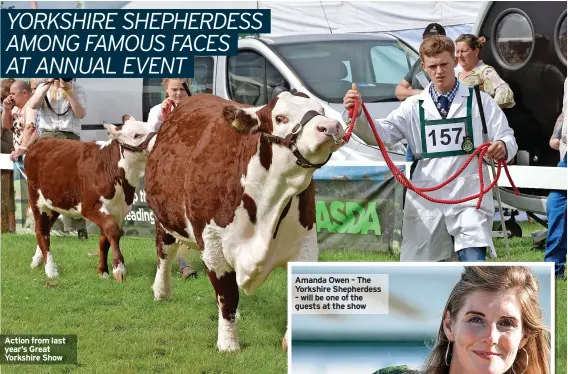  ?? ?? Action from last year’s Great Yorkshire Show