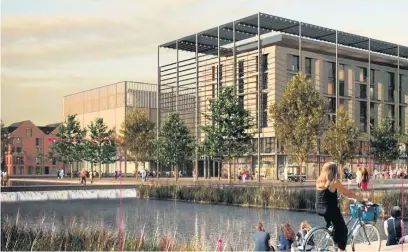  ??  ?? How a cyber business park proposed for Cheltenham could look